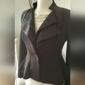 Suit Blazer Jacket Black Medium